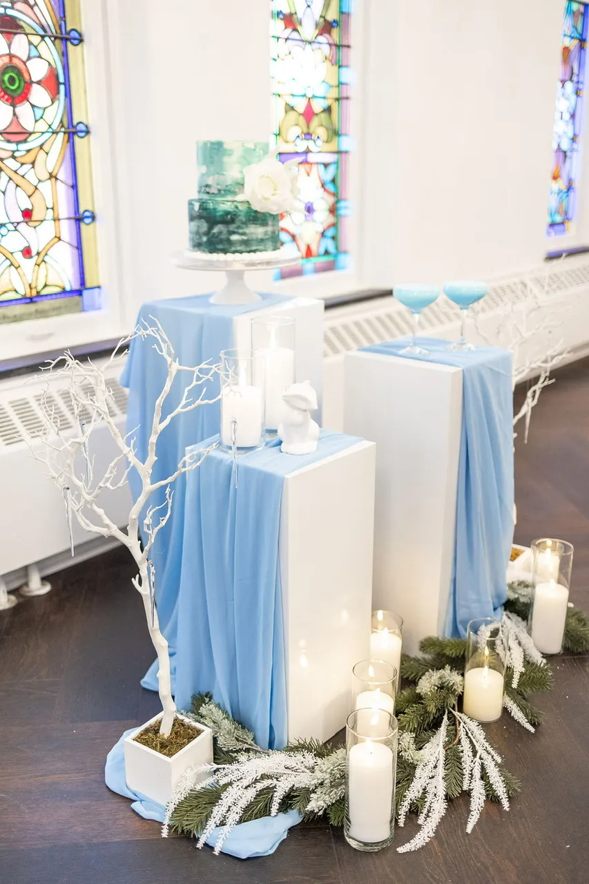 White Pedestals
