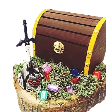 Wood Treasure Chest