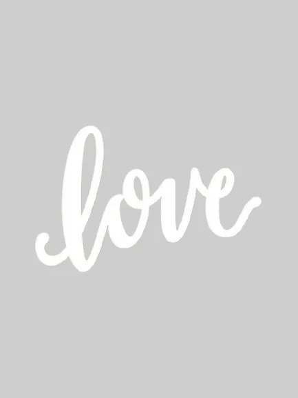 "Love" Wooden Sign