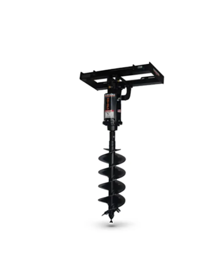 Tarière hydraulique 8" et 12" pour mini-chargeur