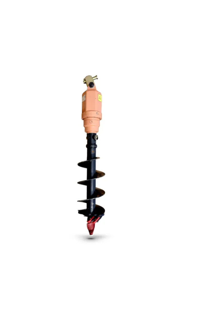 Tarière hydraulique 8" et 12" pour mini-excavatrice