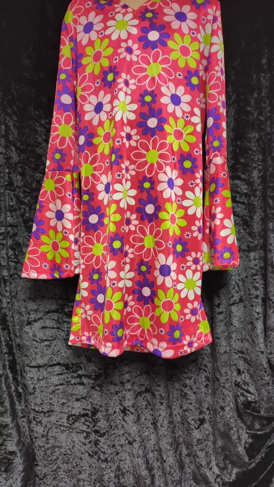 60s Style Pink Flowery dress