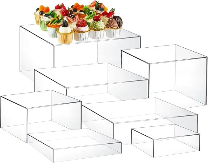 7 PIECE ACRYLIC RISERS