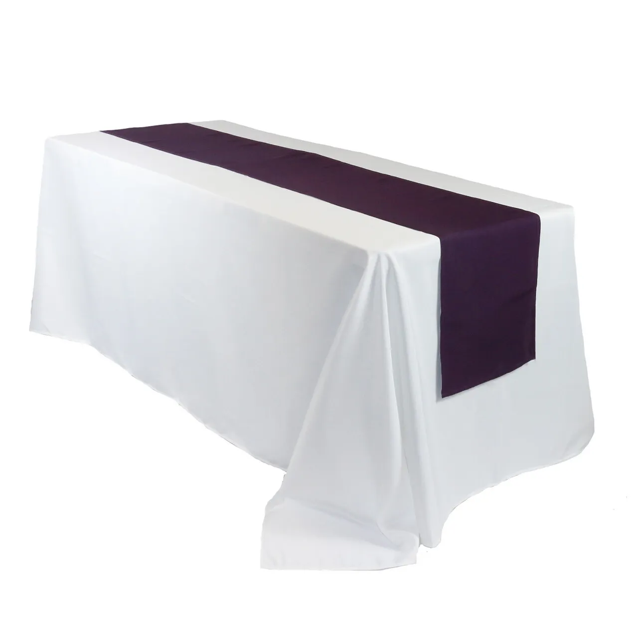 Eggplant Polyester Table Runner