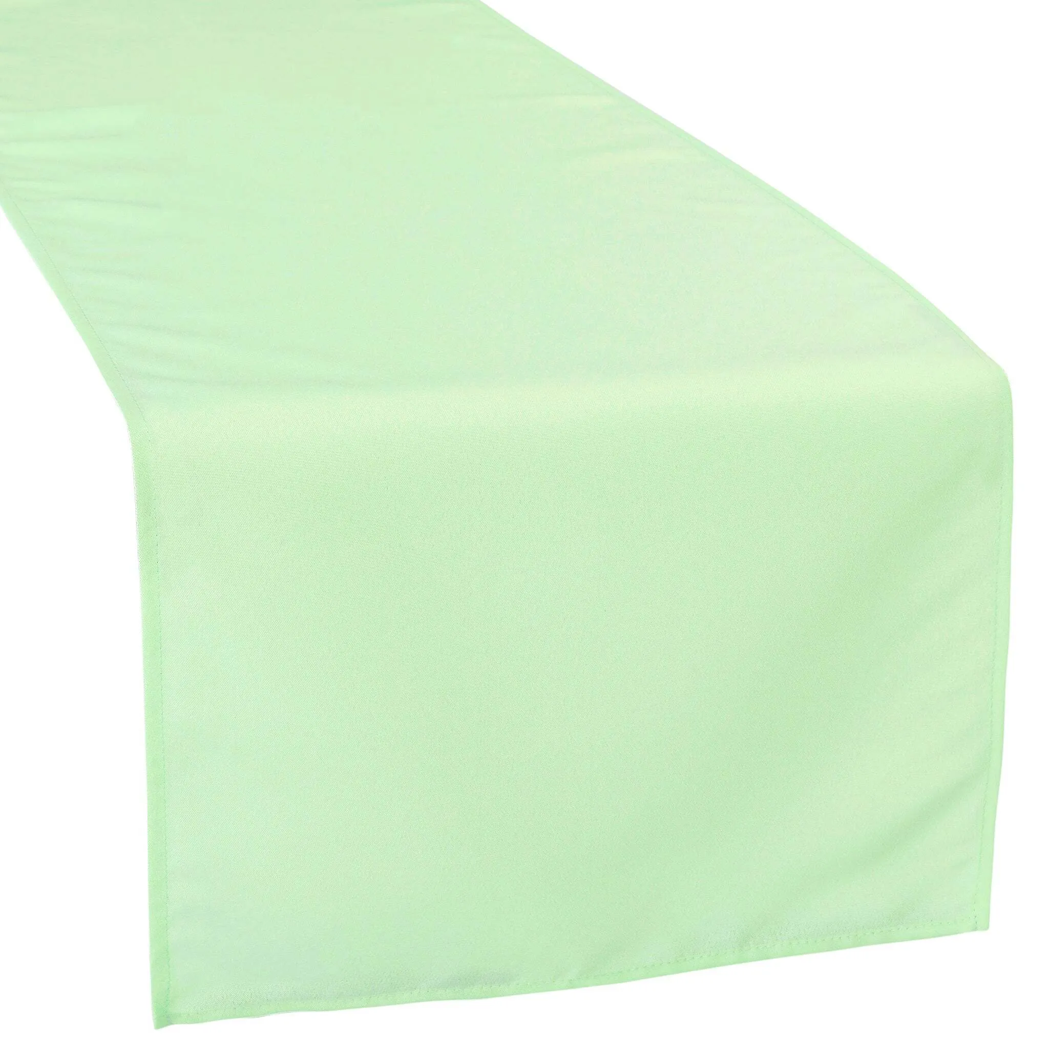 Mint Green Polyester Table Runner