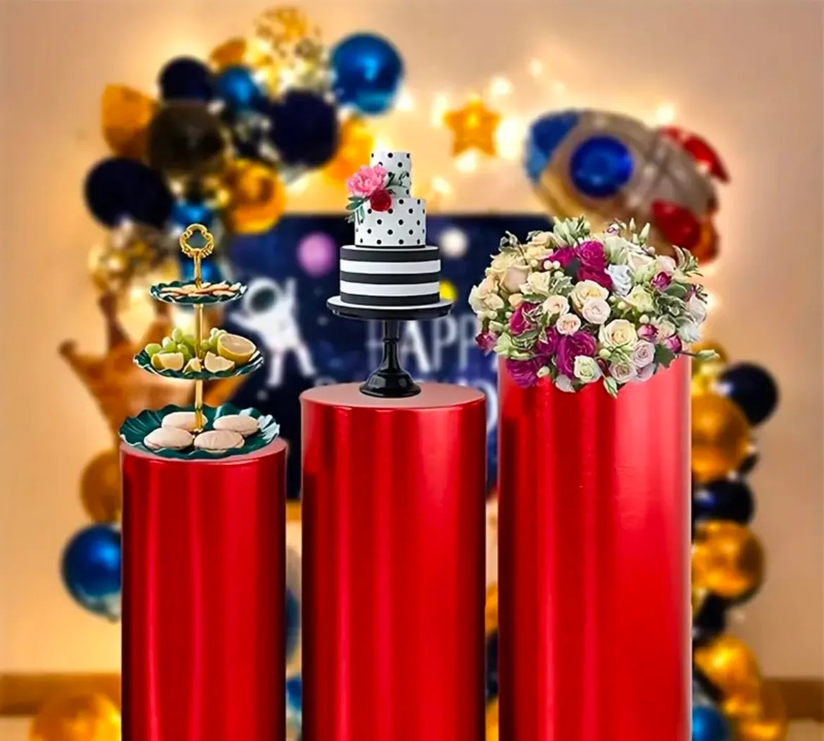 Red Cylinder stand cover