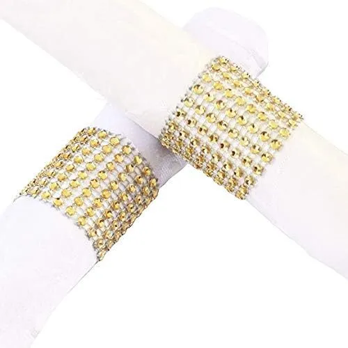 Gold Napkin Ring Holder with Velcro