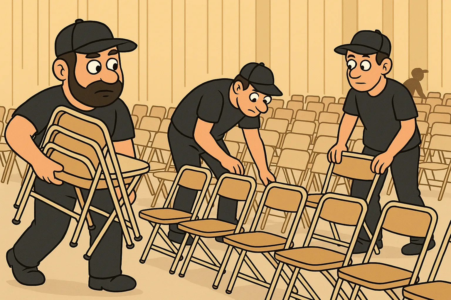 1-10 Chair Labor Setup & Takedown (with rentals)