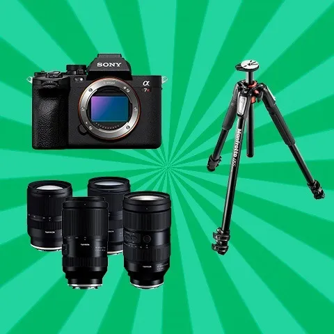 Sony a7R V + Lente + Tripie foto fija