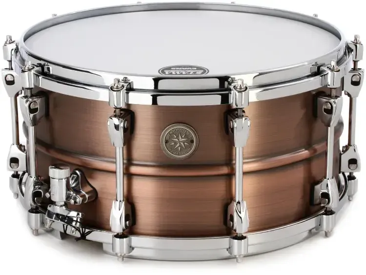 Tama Star Reserve Starphonic Copper Snare Drum - 7 inches x 14 inches, Satin Brushed Copper