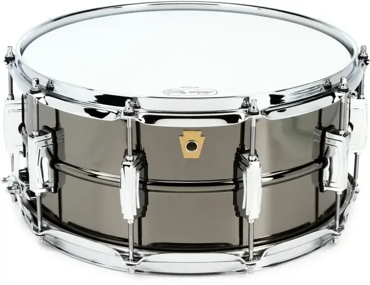 Ludwig Black Beauty Snare Drum - 6.5 inches x 14 inches, Brass Snare Drum - Black Nickel