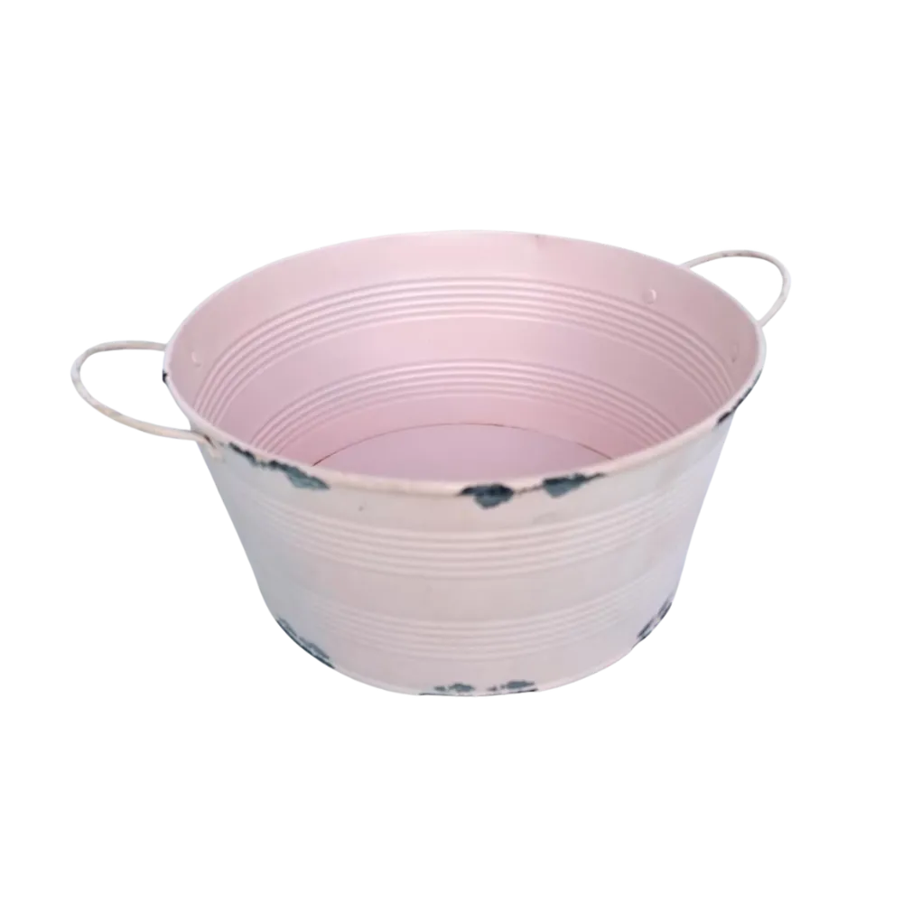 S723 Bucket - Pink - 12cm High