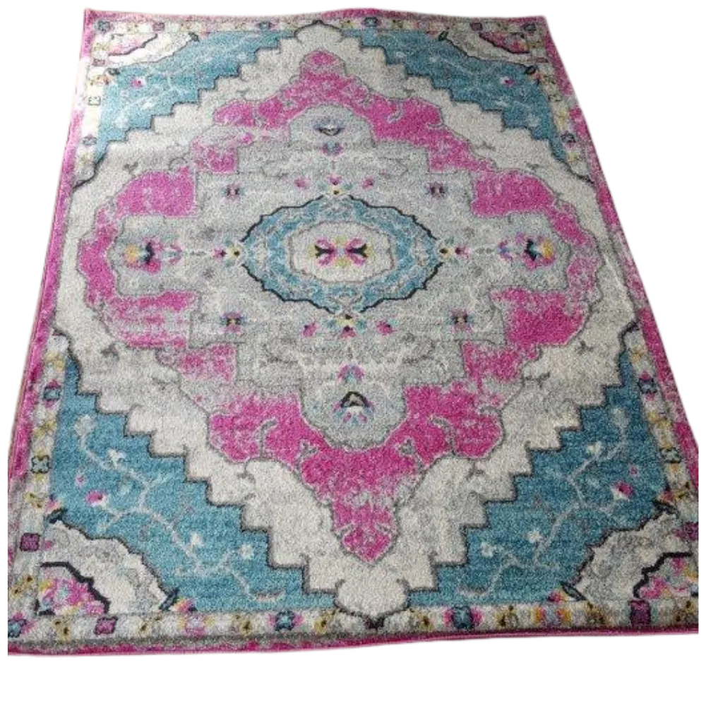 S1626 Carpet - Fuchsia / Turquoise 