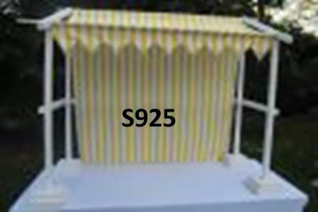 S925 Kiosk - Frame, Yellow & White Canopy Cover ONLY