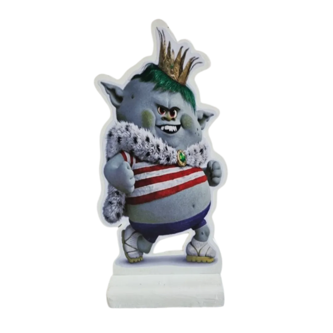 S1796 Trolls - King Gristle Jnr - Freestanding Double Sided Cut Out - 40cm High