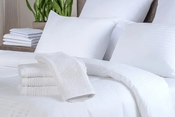 Turnkey Bedding, Bath towels, cleaning.