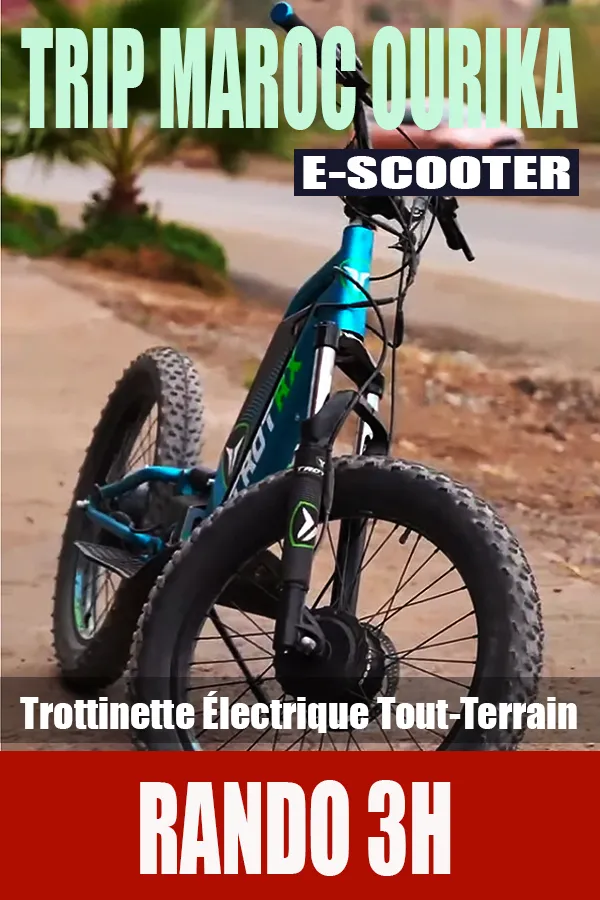 Rando de 1/2 journée en<BR>E-Scooter à Marrakech