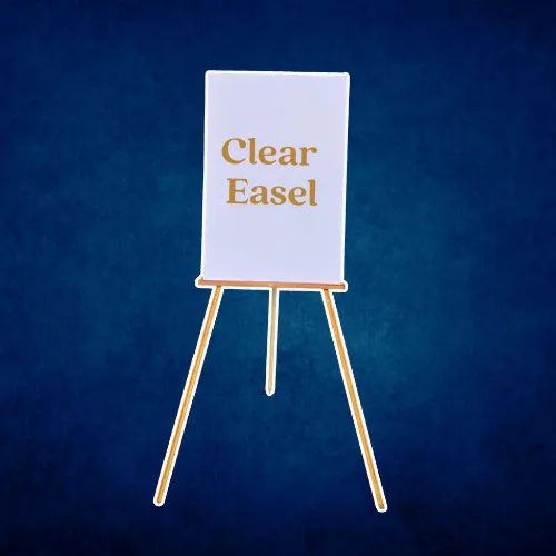 Acrylic Sign w Easel