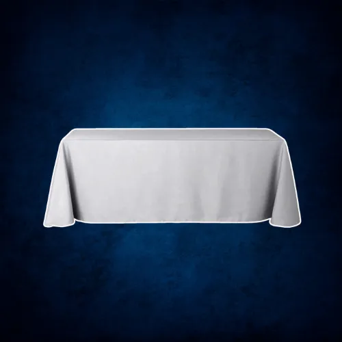 Polyester Rectangle Tablecloth 90"x156" Grey