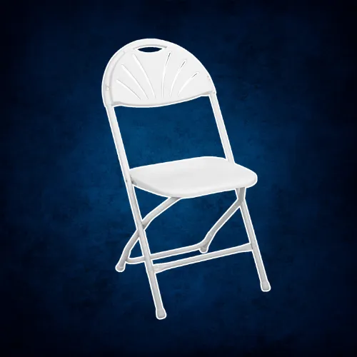White Fan Back Chair