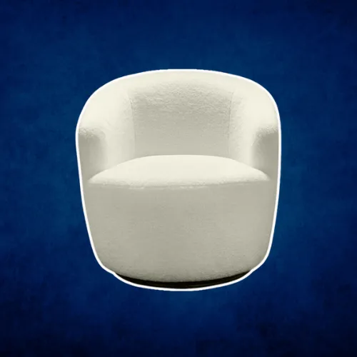 Swivel Lounge Chair - White