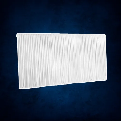 White Silk Backdrop Curtain - 20ft x 10ft
