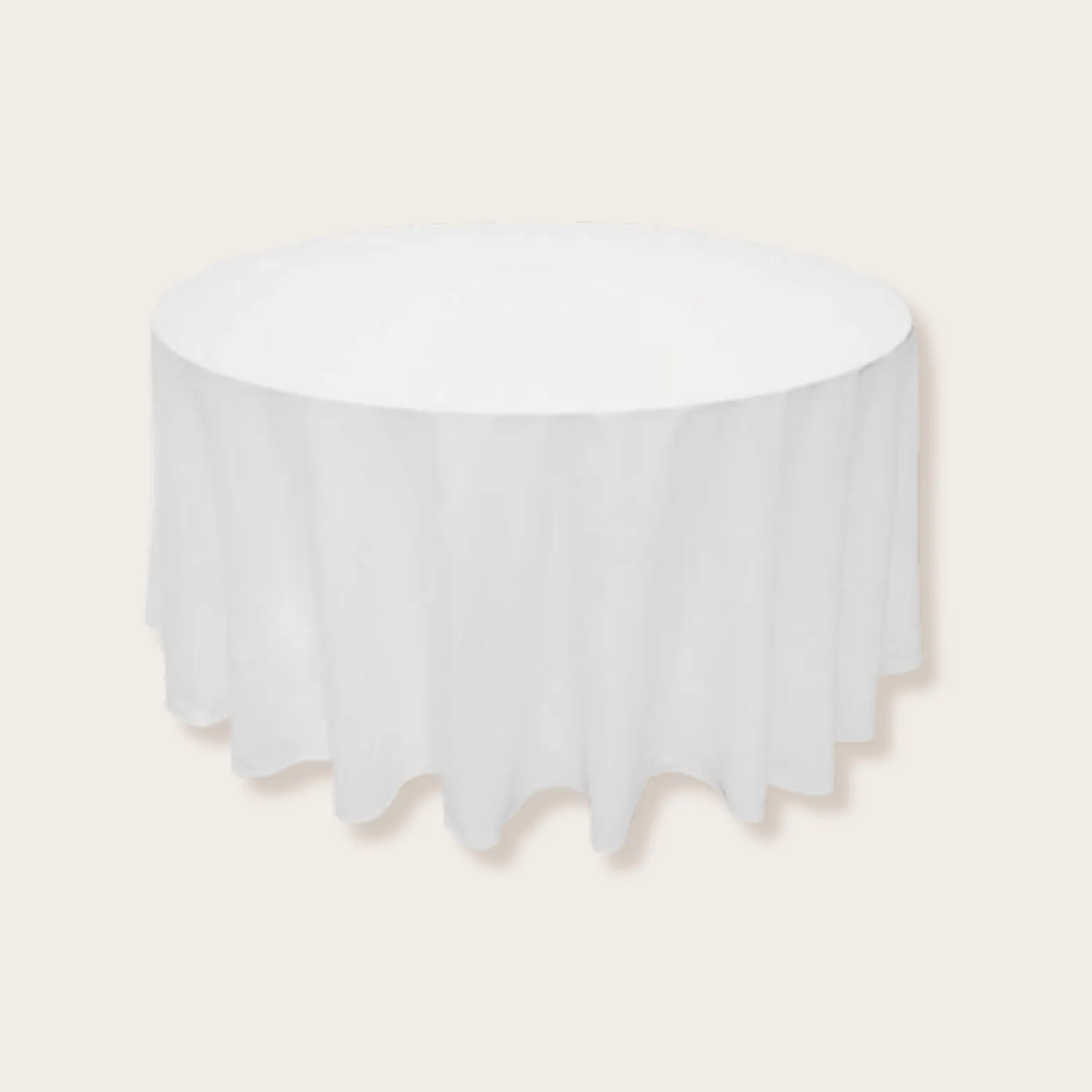 Round Table with Tablecloth