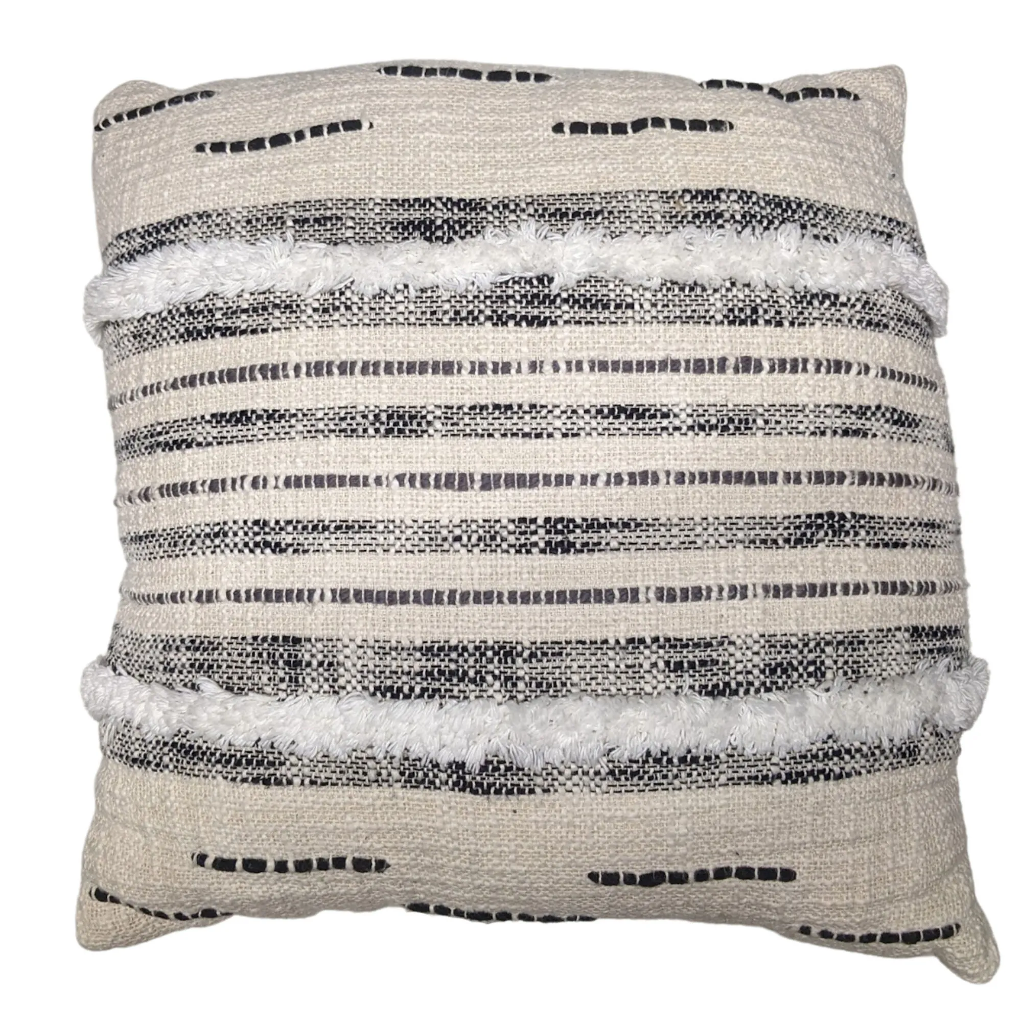 Black & White Boho Pillow | Event Rentals - Revel and Flourish