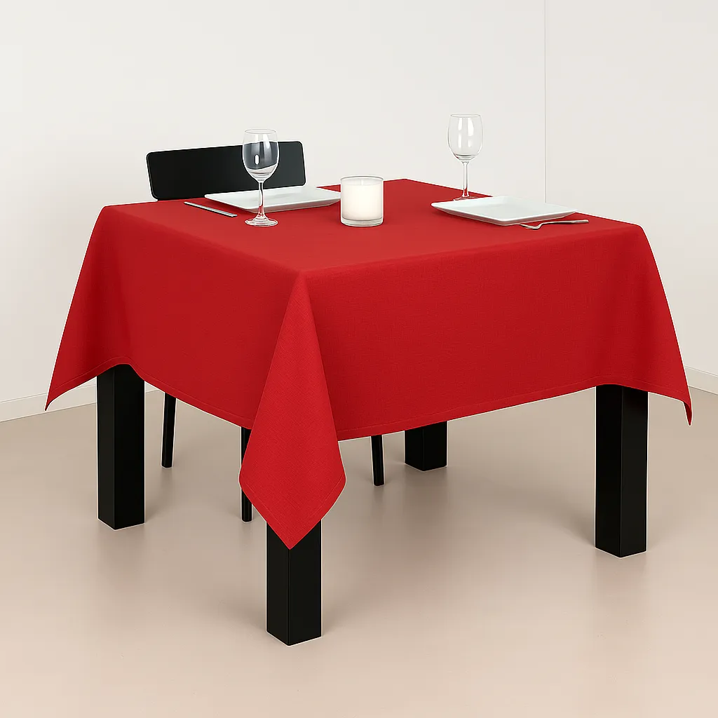 Linen Look Tablecloth (100x100cm)