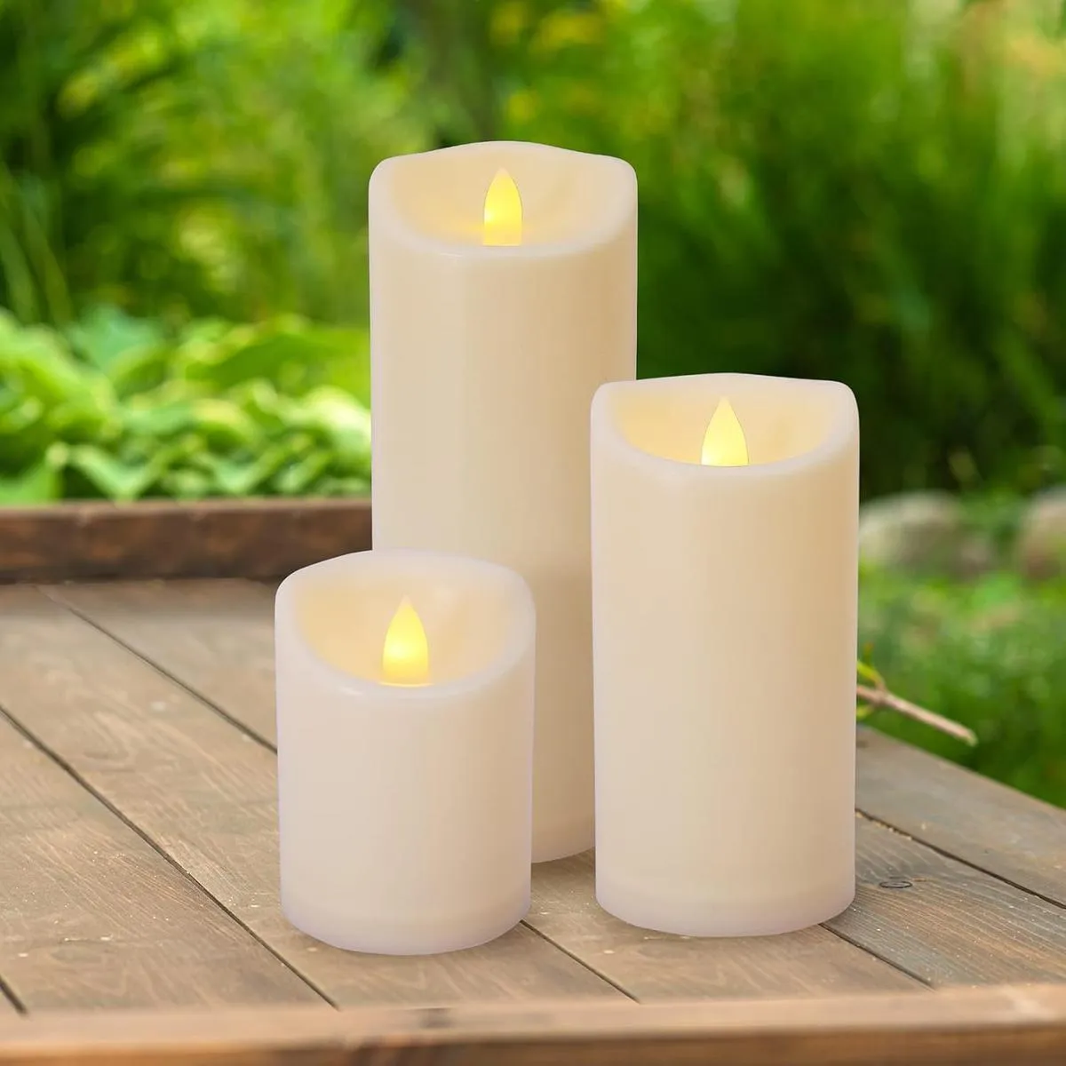 Flameless Flickering Candle Set