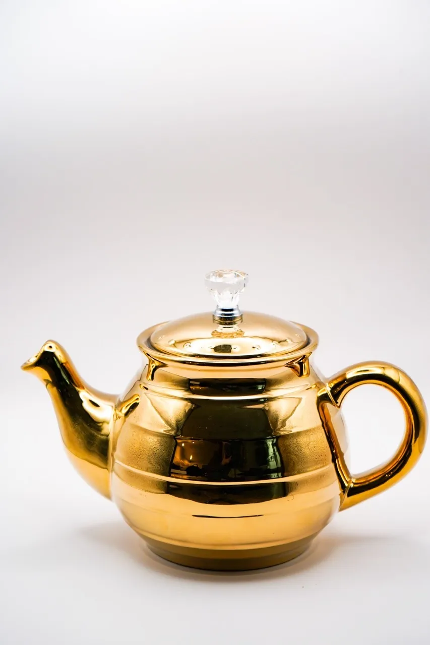 Gold Tea Pot (For Tea or Table Decor)