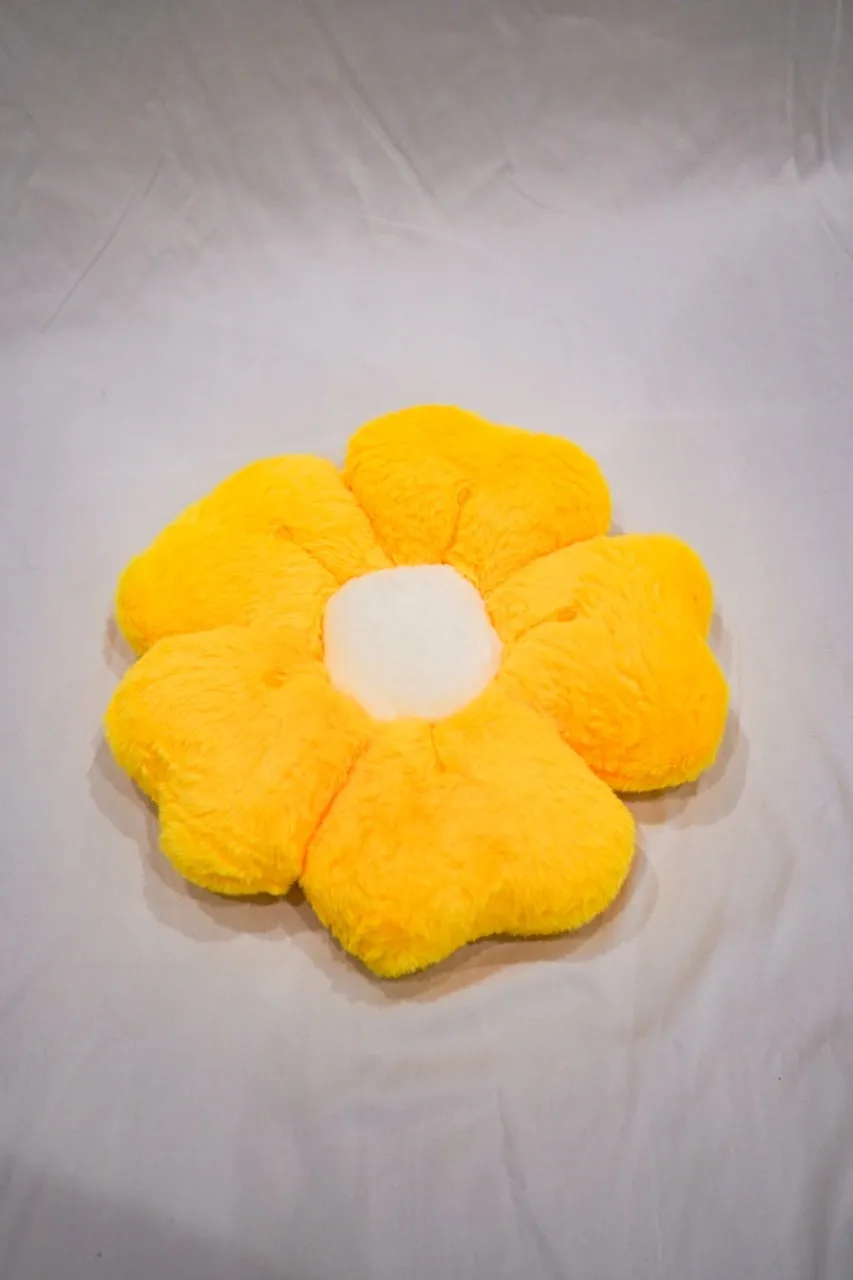 Yellow Flower Pillow 14"