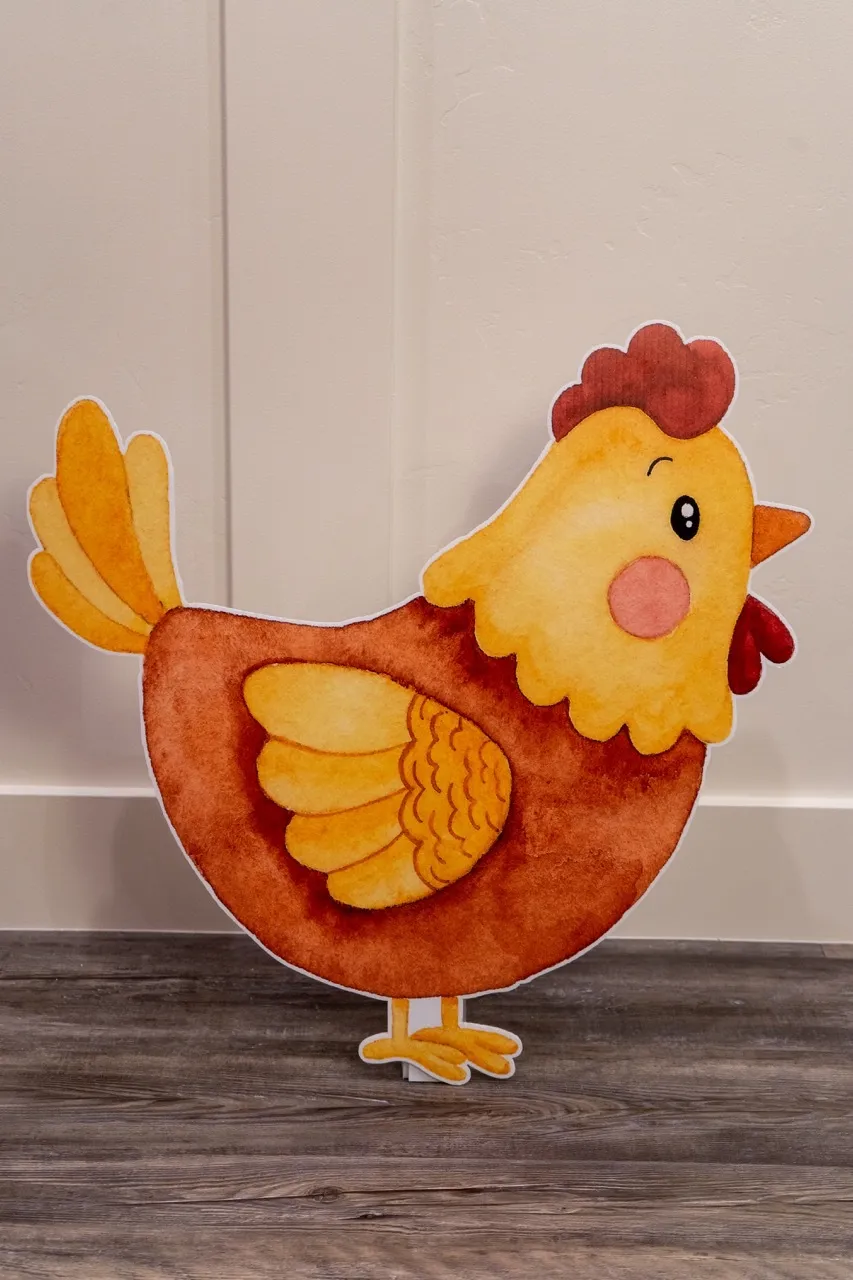 Hen Prop 24"x24"