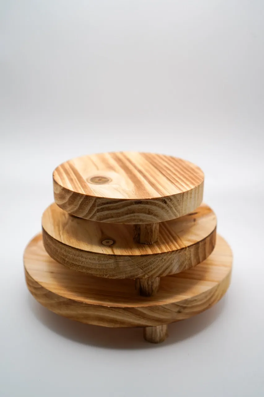 Light Wood Display Riser set 