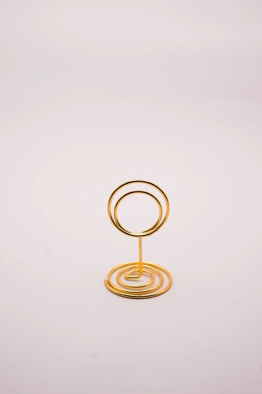 Gold Name Card Holder/Picture Holder