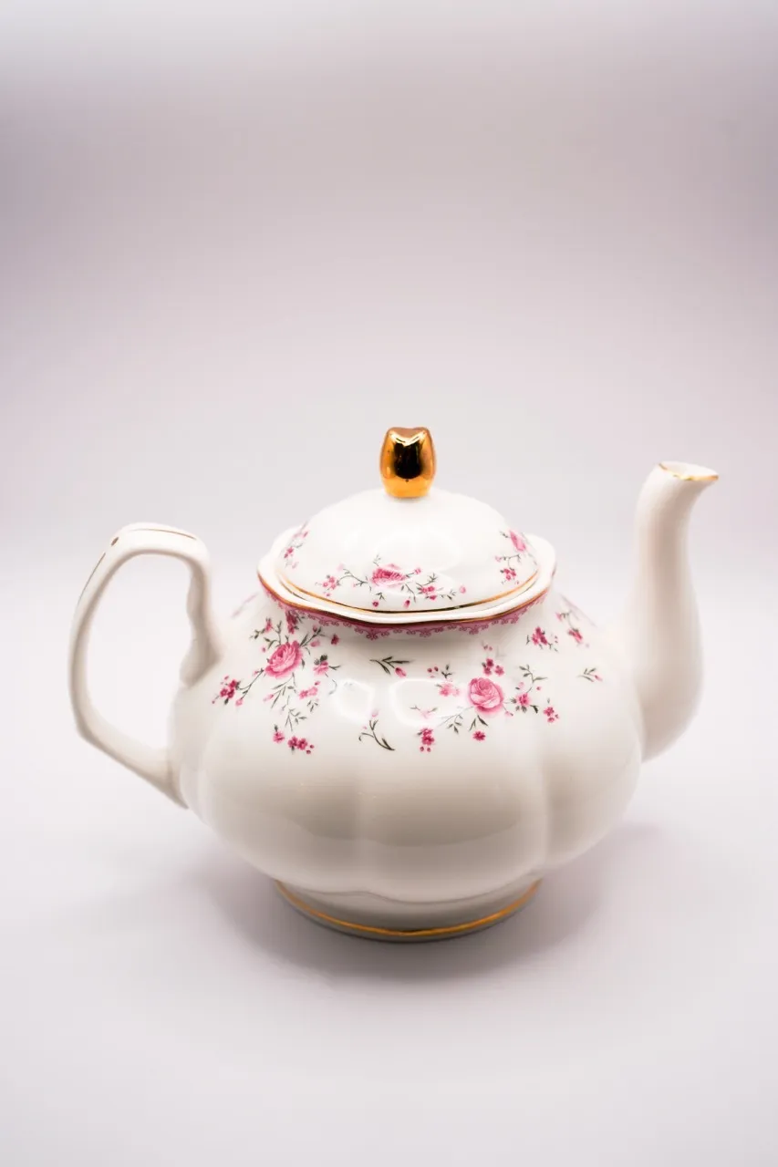 Pink Flower Tea Pot
