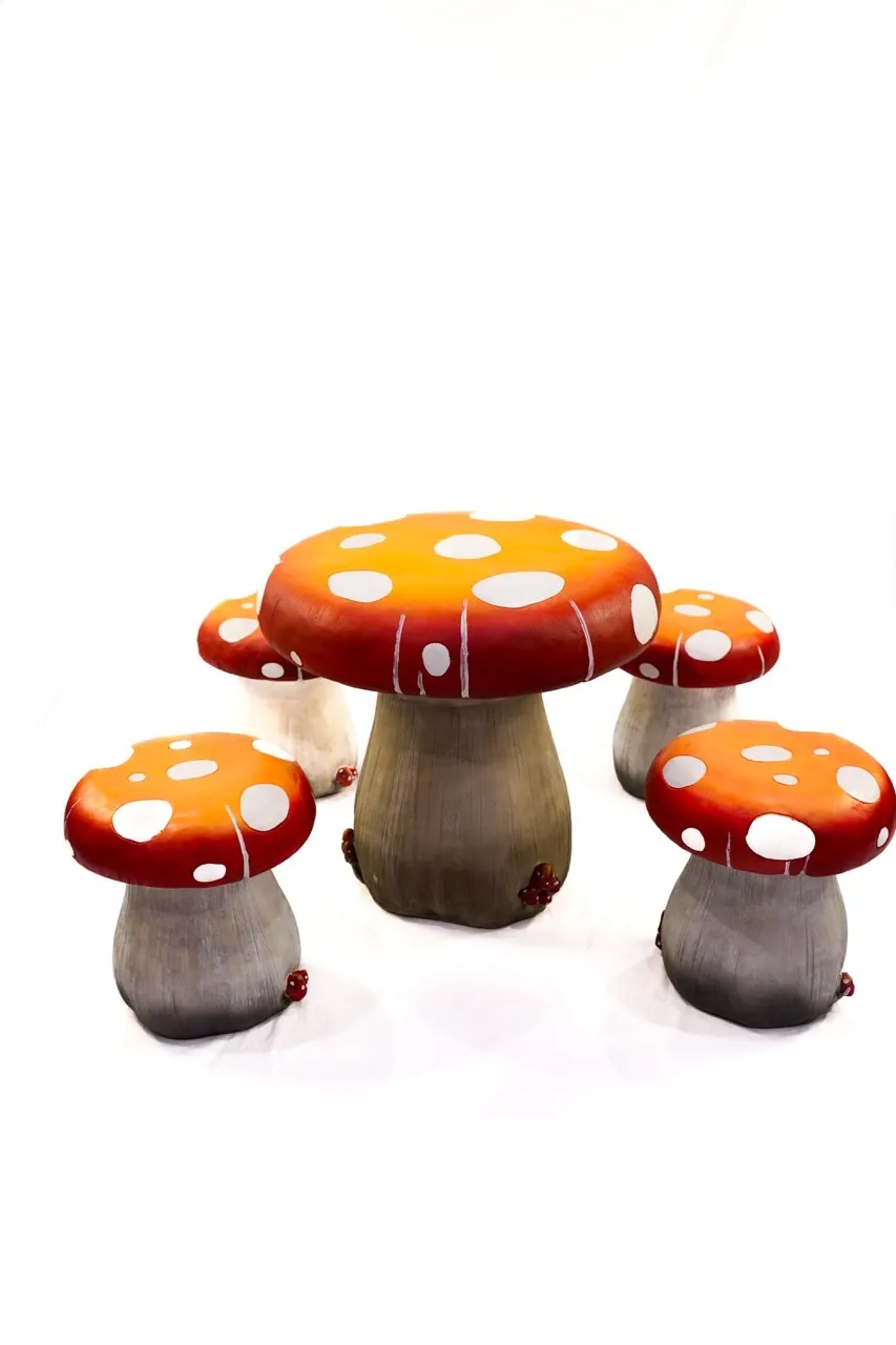 Mushroom table and chairs