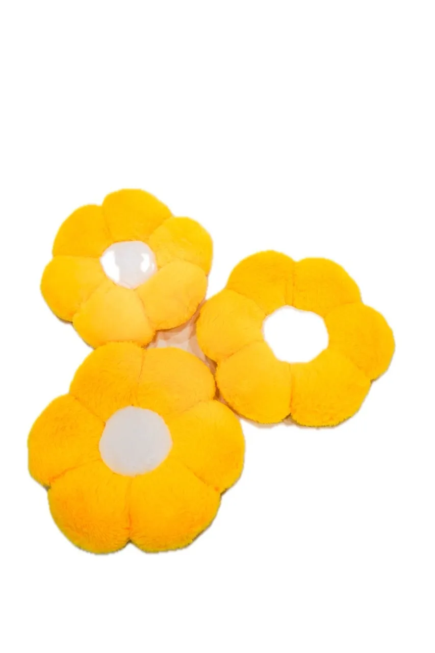 Small Yellow Flower Pillow 12"