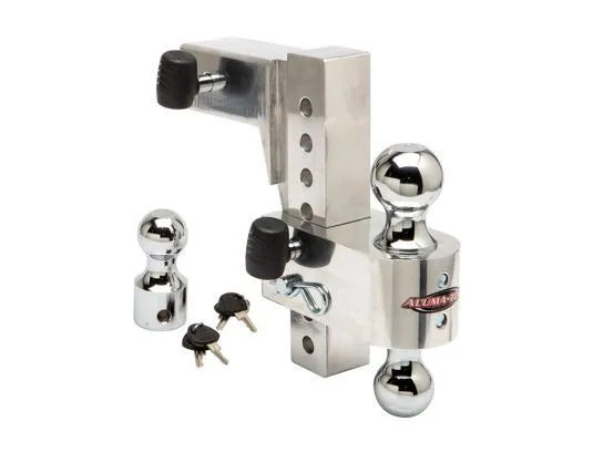 8" Drop for 2.5" Receiver Aluma-Tow Adjustable Aluminum Hitch 