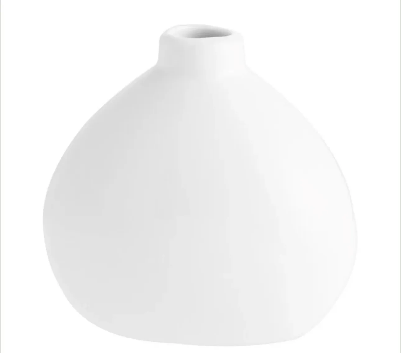 Snow Petal Porcelain Bud Vase