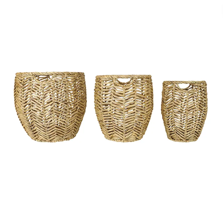 Natural Weave Basket Round Exquisite Interiors Co