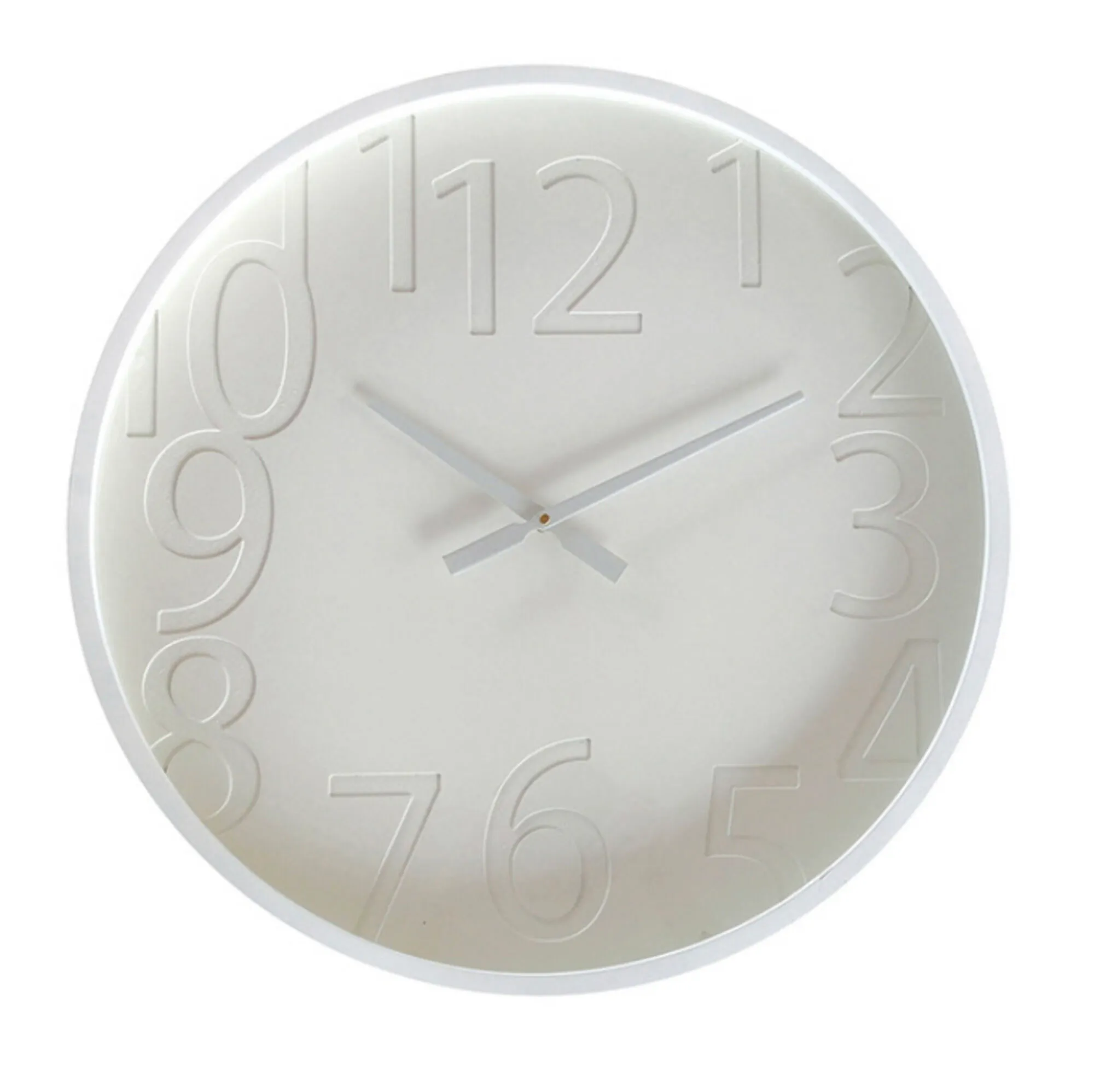 White contemporary wall clock