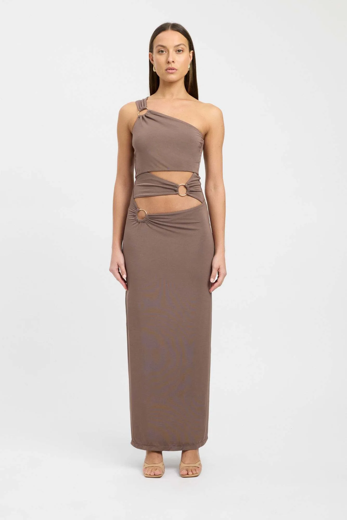Kookai  Sam Maxi Dress in Walnut SIZE 34 (6)