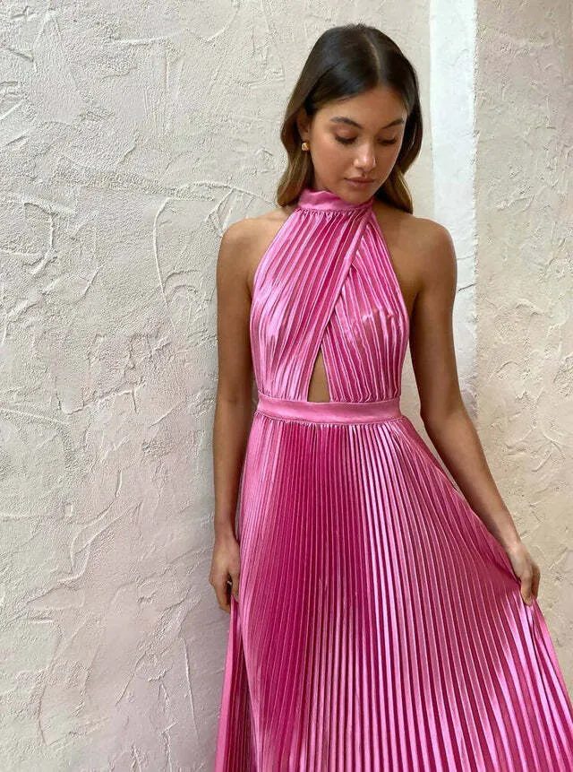 Lidee Renaissance Gown in Hot Pink SIZE XS