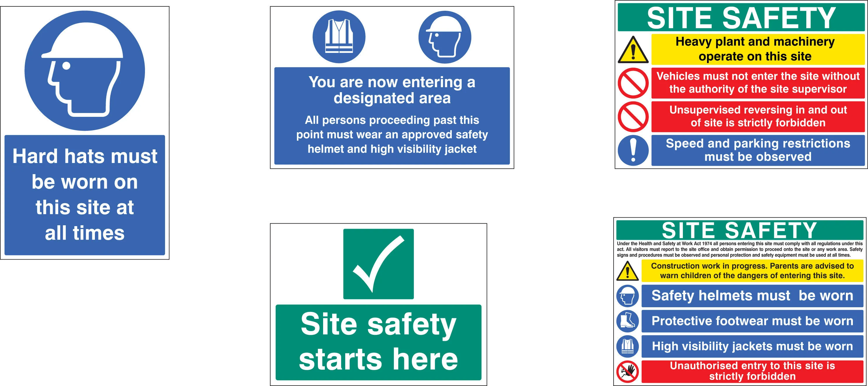  Health and saftey signage starter pack 