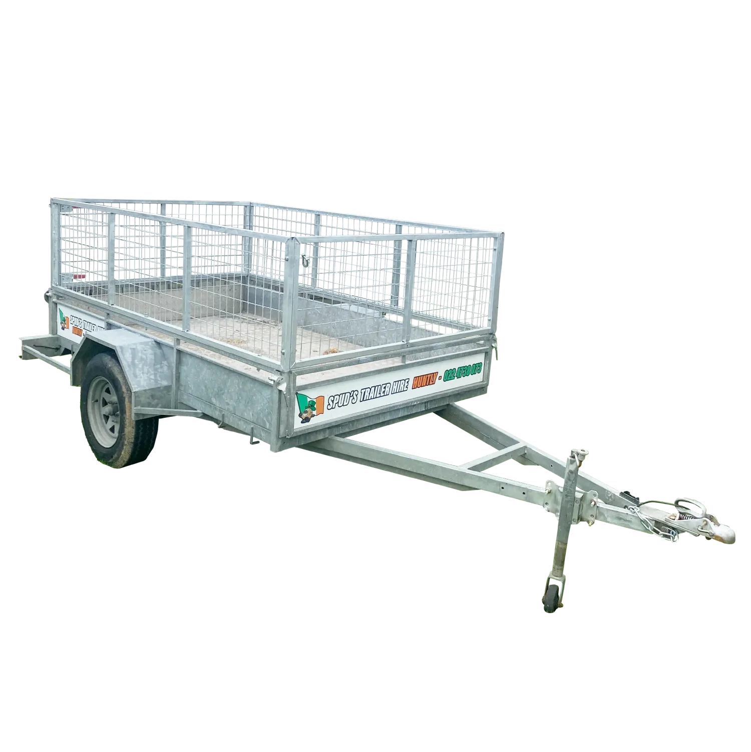 8x5 Caged Trailer 