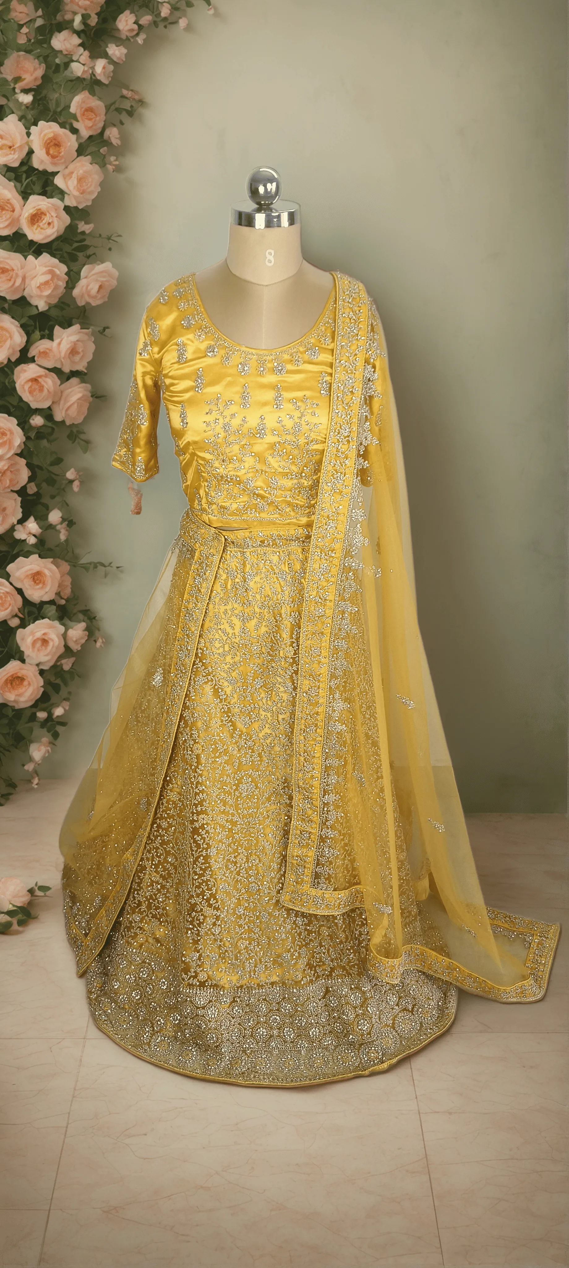 Labh Yellow Lehenga - L0040