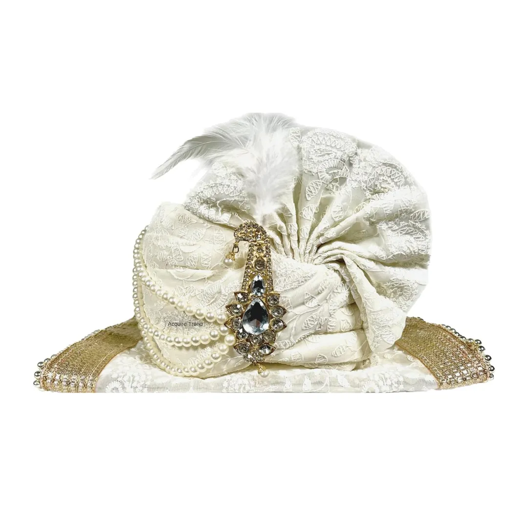 White Turban & Stole