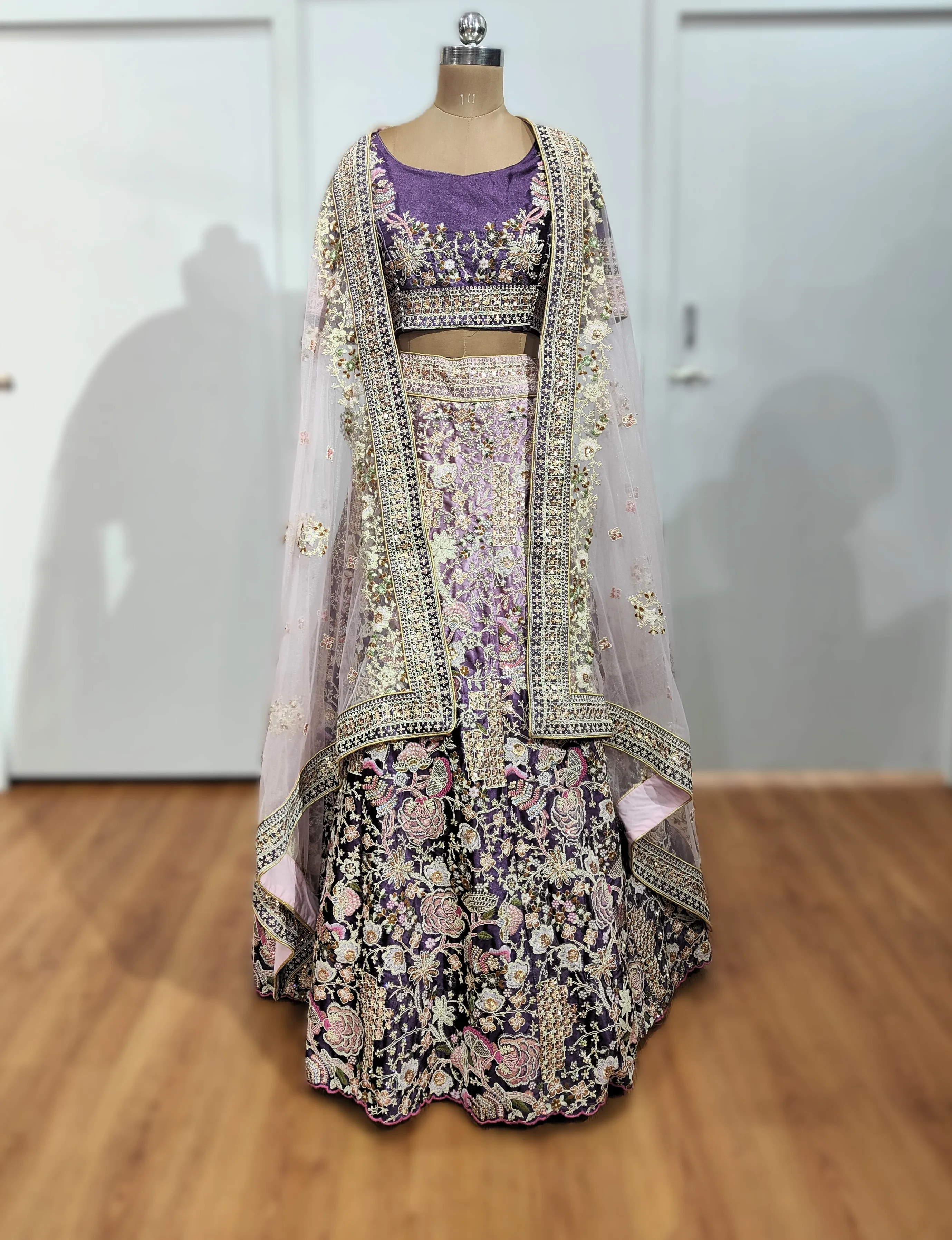 Purple Veerza Lehenga - L6039