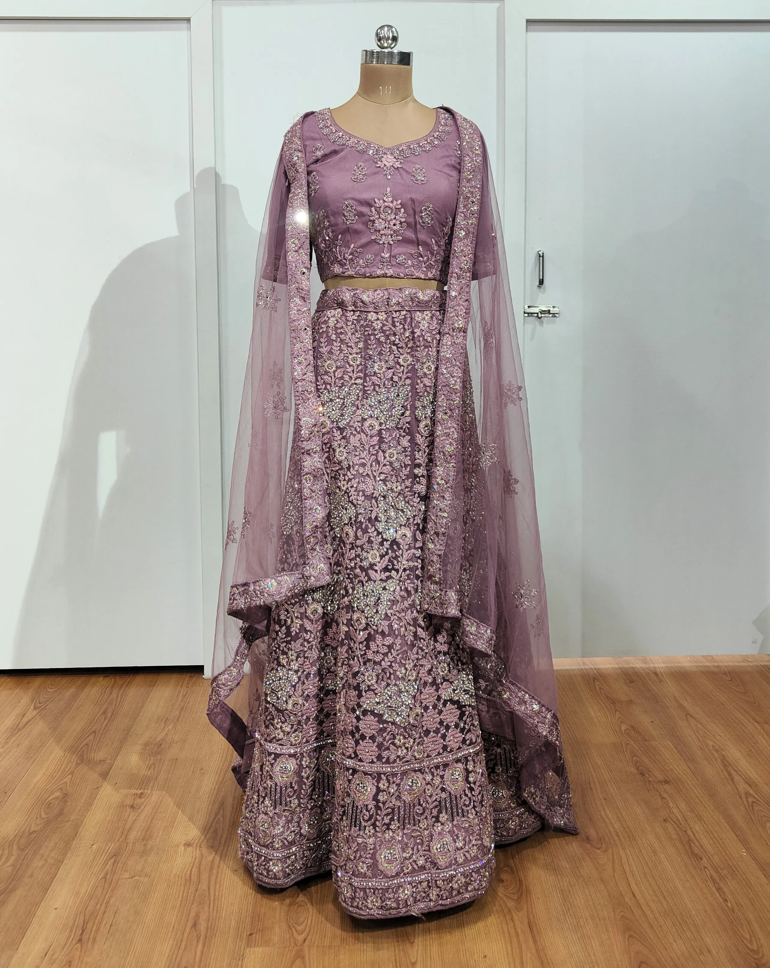 Jarrakan Onion Pink Lehenga - L6023, L6024, L0032, L5011